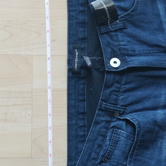 Sz 14 Ashley Stewart Indigo Distressed Jean - Picture 9 of 13